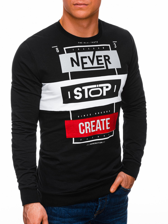 Men's sweatshirt B1287 - black