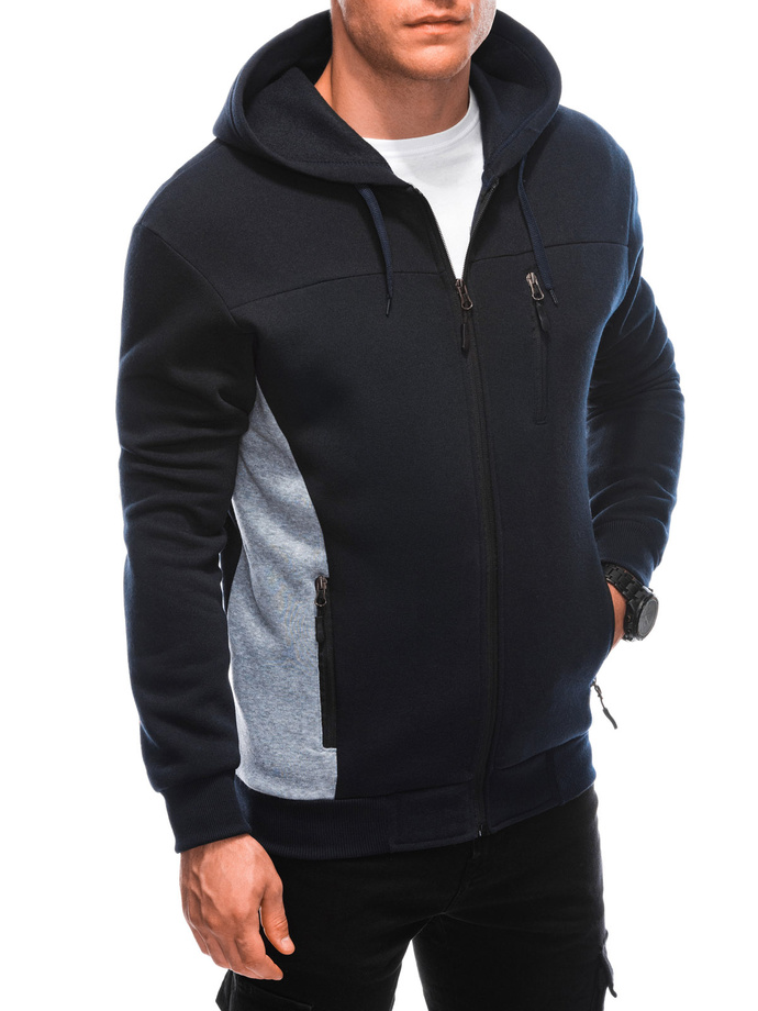 Men's zip-up sweatshirt B1613 - navy