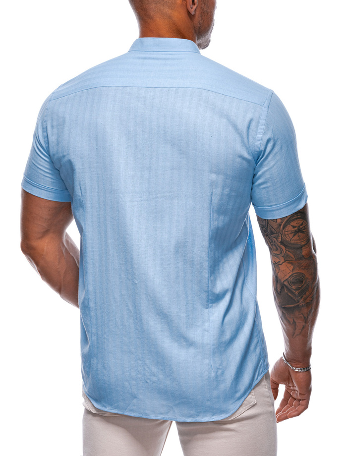 Men's short sleeve shirt K690 - blue
