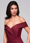 Evening dress LA-OM-DLR248 - burgundy