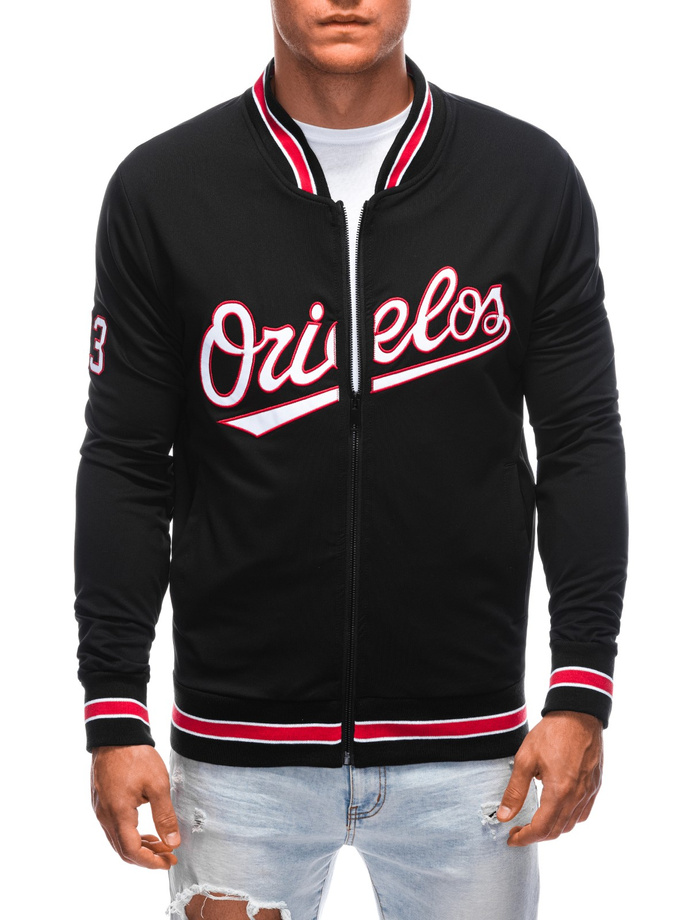 Men's sweatshirt B1609 - black/red