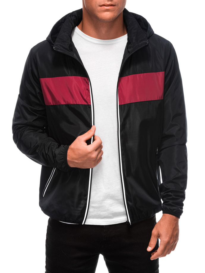 Men's mid-season jacket C628 - black