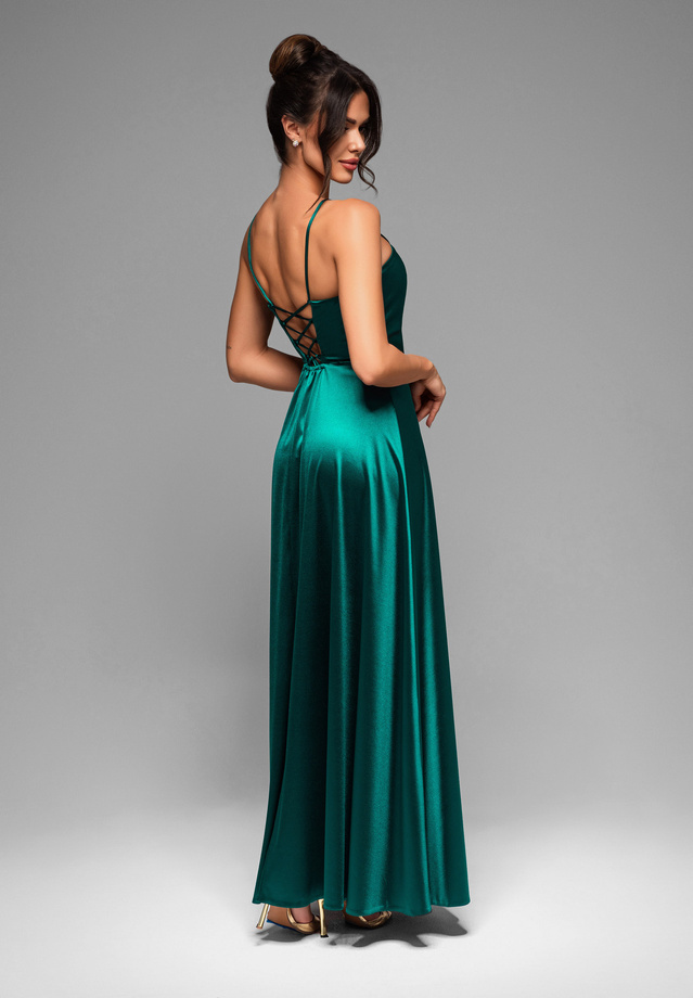 Evening dress LA-OM-DLR016 - bottle green