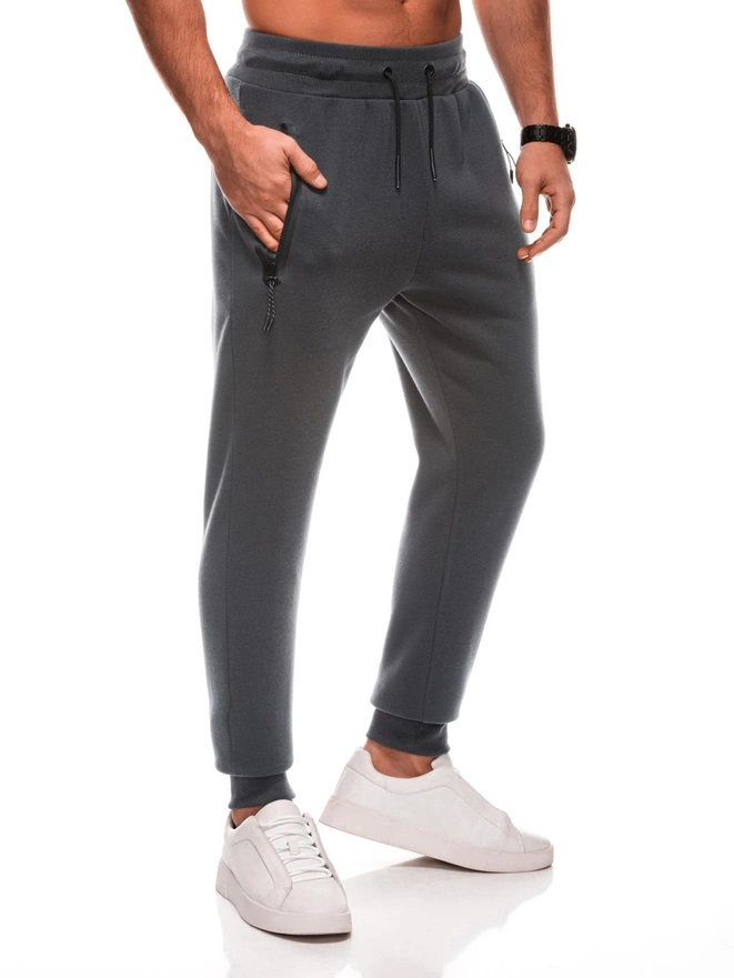 BASIC men's uniform sweatpants joggers - black V6 EM-PABS-0108