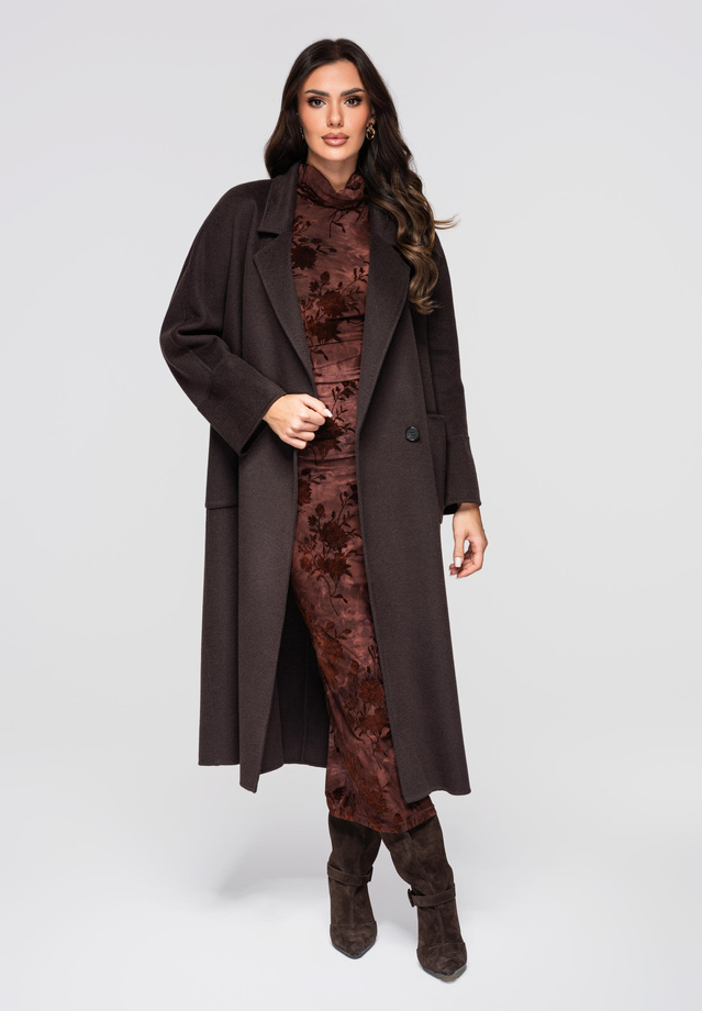 Płaszcz damski LARICA OW-COLC-0110 v1 - mocha