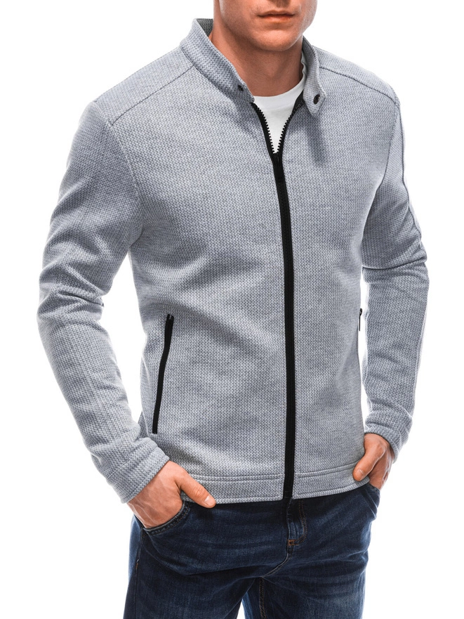 Men's transitional jacket EM-JANP-0100 - grey melange V7