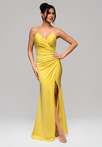 Evening dress LA-OM-DLR155 - yellow
