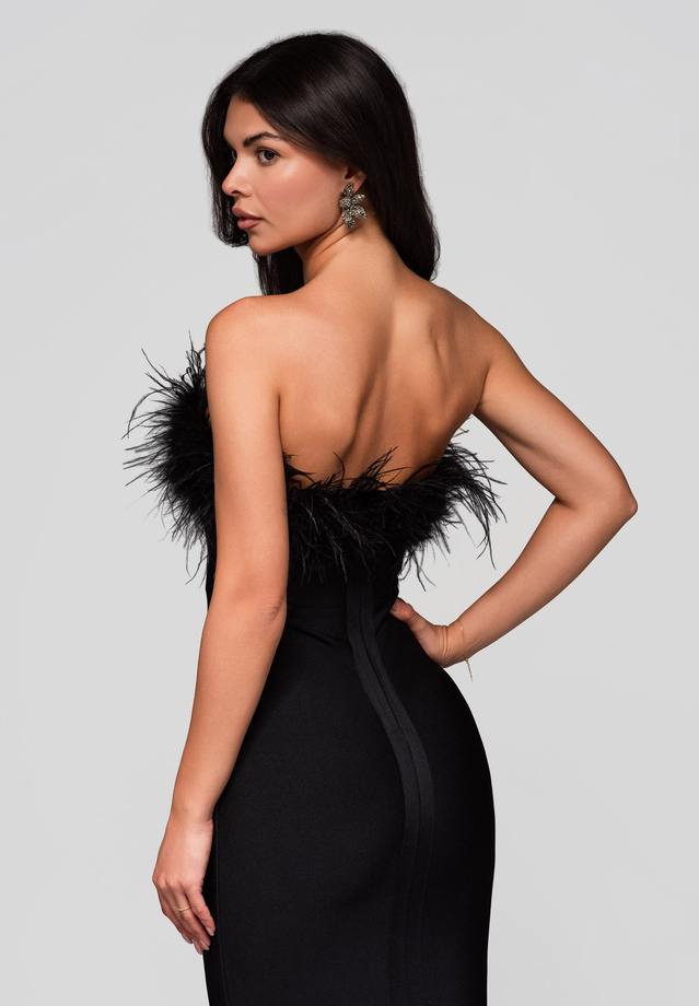 Evening dress LA-OM-DLR239 black