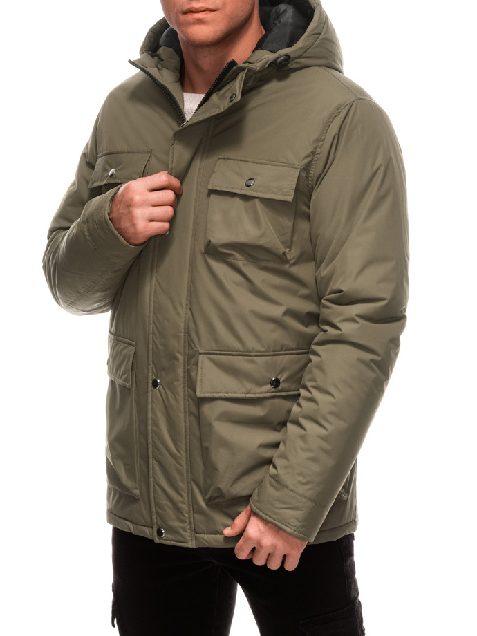 Men's winter jacket C530 - dark olive