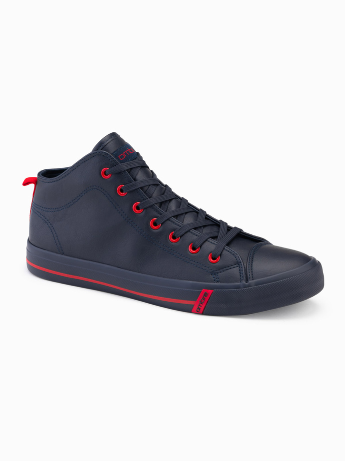 Men's contrast sneakers with raised upper - navy blue V2 OM-FOTH-0121