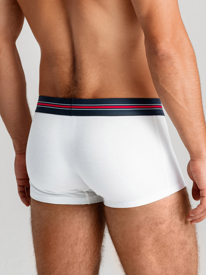 Classic fit men's boxer shorts with striped elastic band - 3 pack mix OM-UNBO-0109