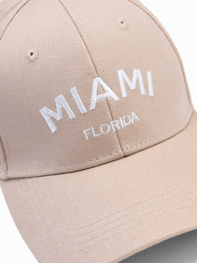 Men's baseball cap H177 - beige