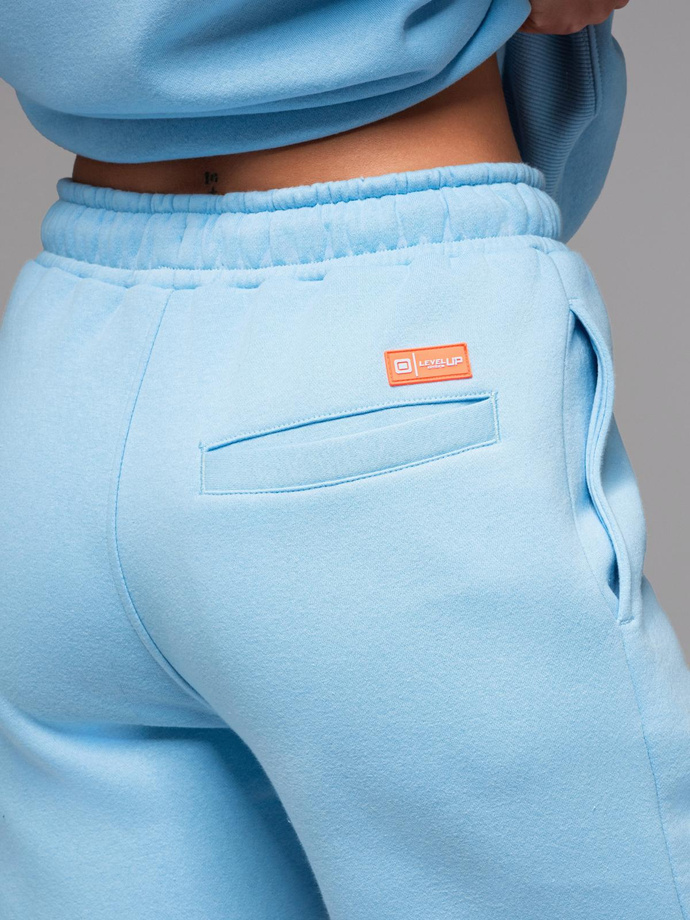 Unisex sweat shorts with drawstring waist - blue V8 OU-SRBC-0101