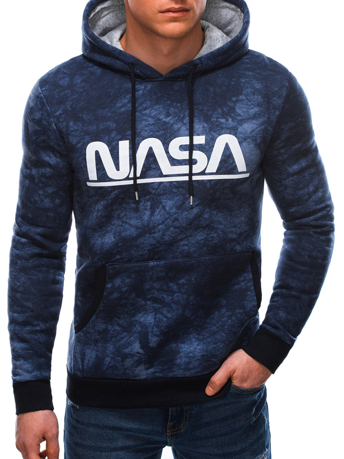 Men's hoodie B1478 - blue