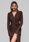 Evening dress LA-OM-DLR185 - brown