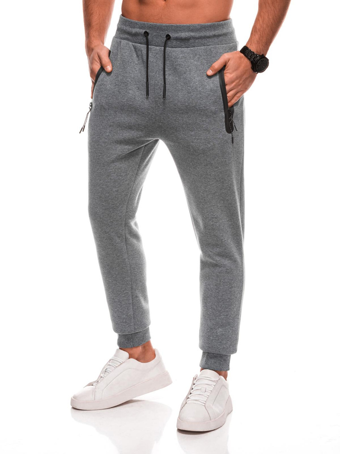 BASIC men's uniform sweatpants joggers - black V6 EM-PABS-0108