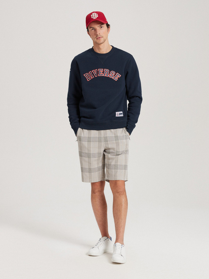 Men's sweatshirt CHESTCREW B1576 - navy