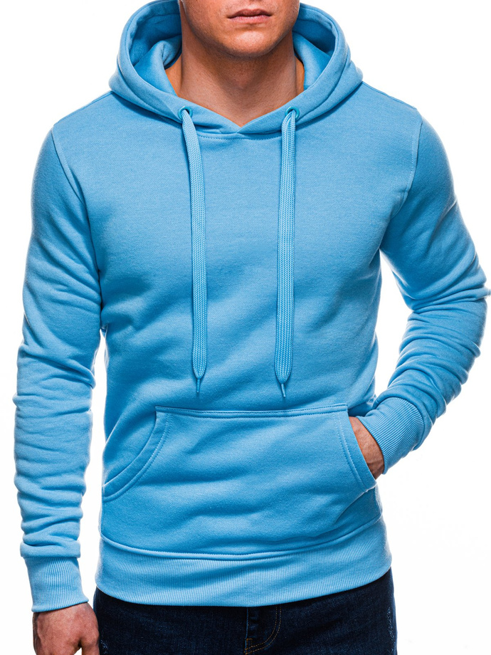 Men's hoodie B873 - light blue