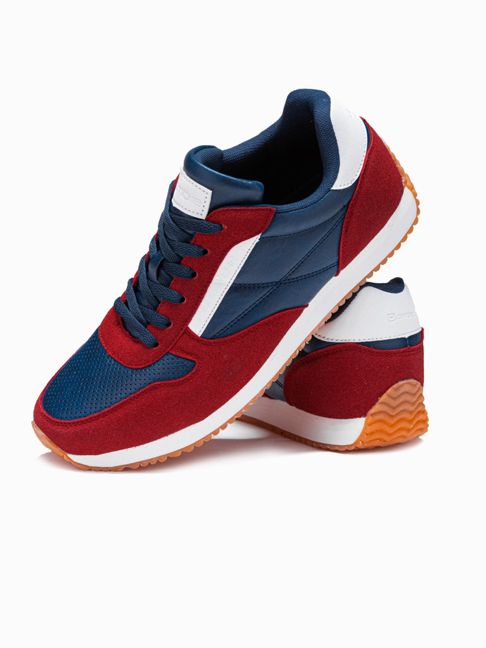 Men's sneaker shoes - red and navy blue V3 T310