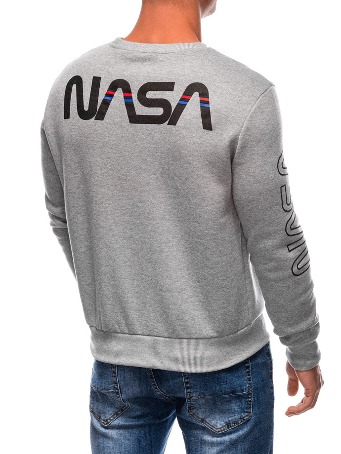 Bluza męska bez kaptura B1685 - szara