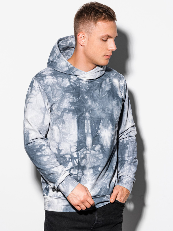 Men's Tie-Dye hoodie - grey B1070