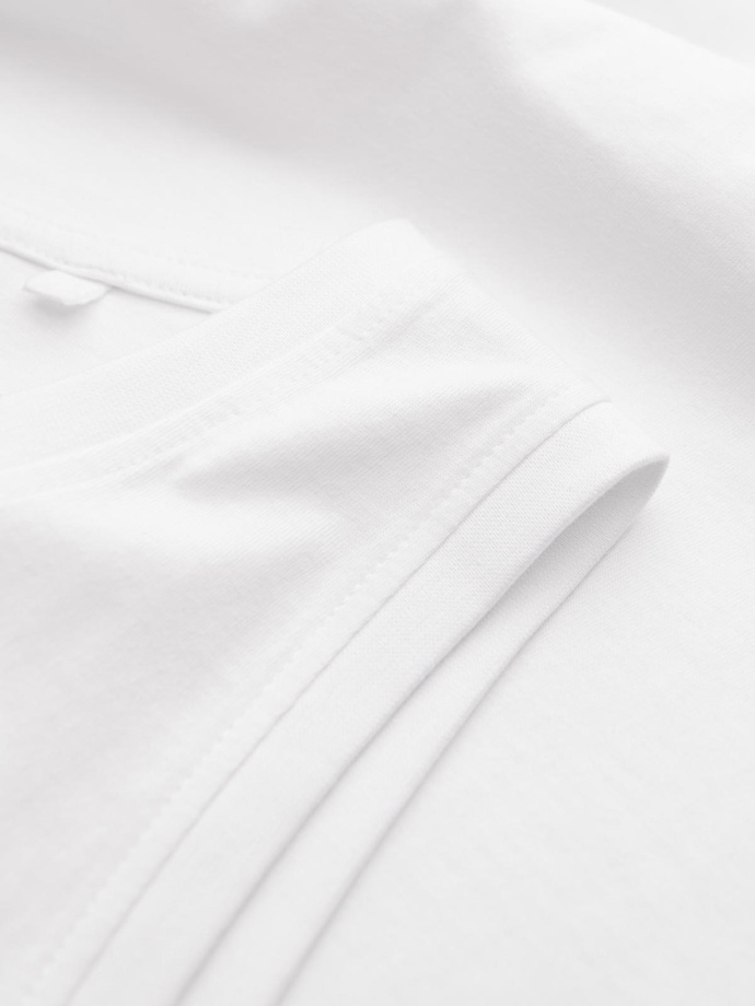 Men's BASIC cotton tank top - white V1 OM-TSBT-0192