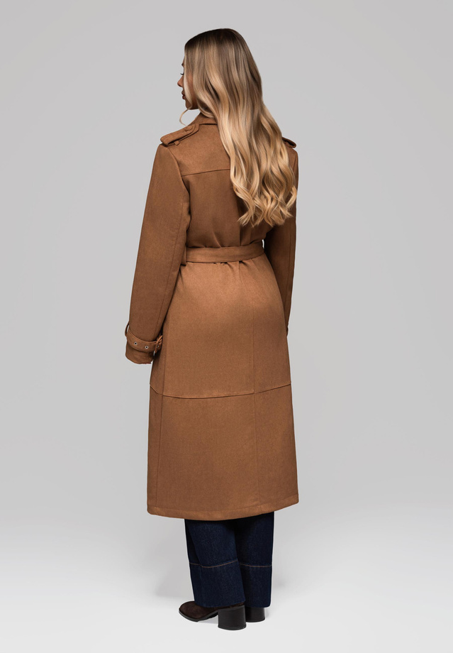 Women's trench coat LARICA OW-COLC-0107 v3 - brown