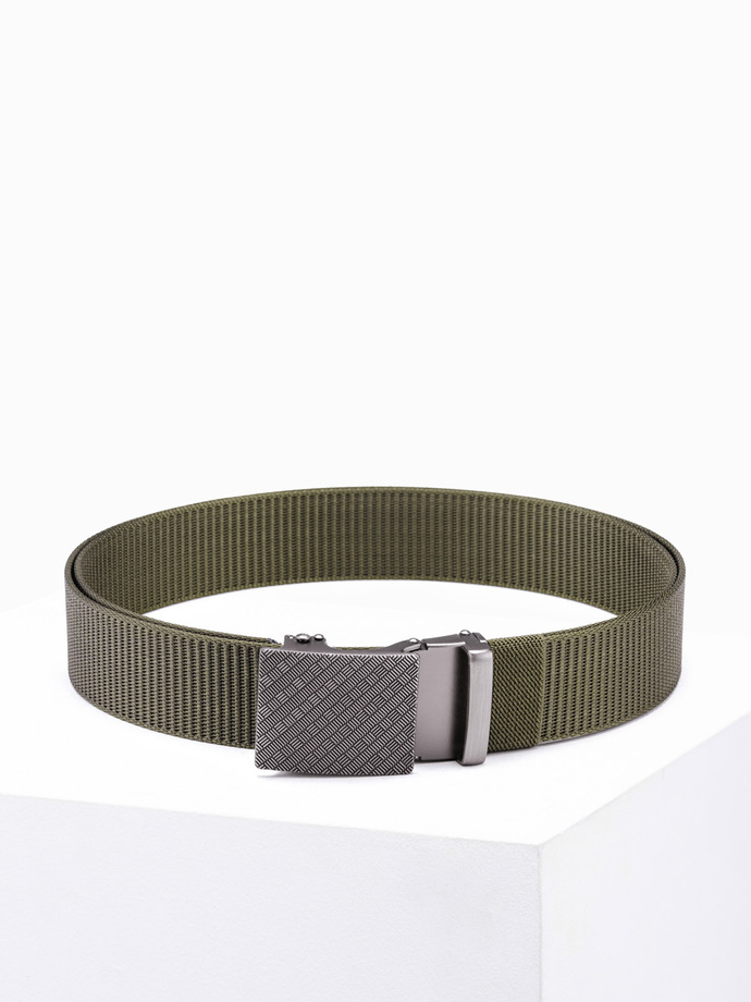 Men's belt A849 - khaki