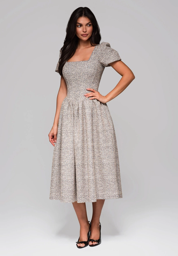 Evening dress LA-OM-DLR220 - gray