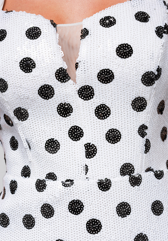 Sukienka wieczorowa LA-OM-DLR245 - white