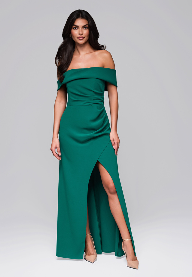 Evening dress LA-OM-DLR232 bottle green