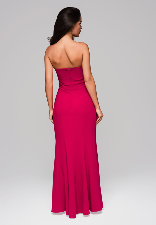 Evening dress LA-OM-DLR201 - dark pink