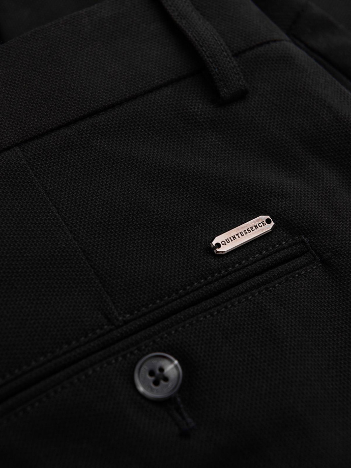 Men's SLIM FIT chino pants - black V4 OM-PACP-0186