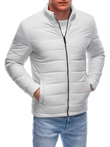Men's mid-season quilted jacket C526 - light grey
