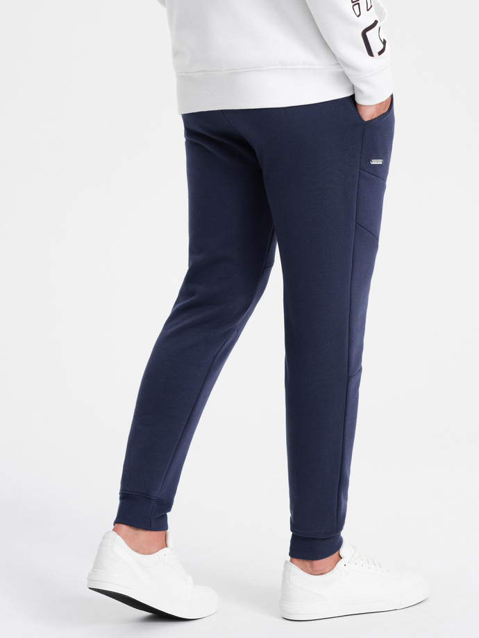 Men's sweatpants joggers - dark blue V4 OM-PASK-22FW-008