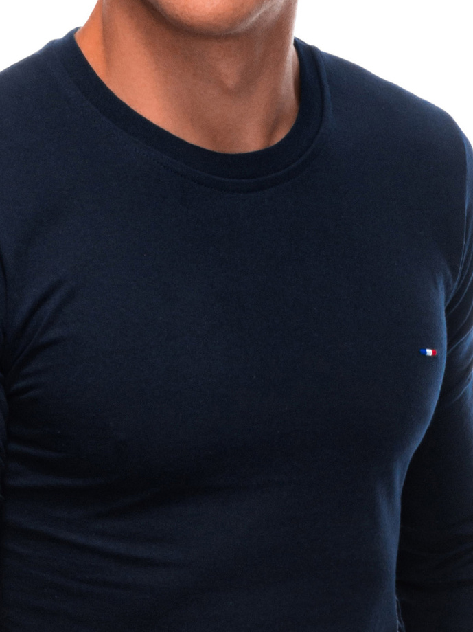 Men's printed longsleeve L170 - navy blue