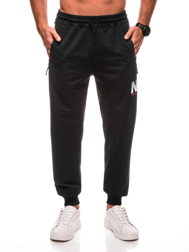 Men's sweatpants P1507 - black