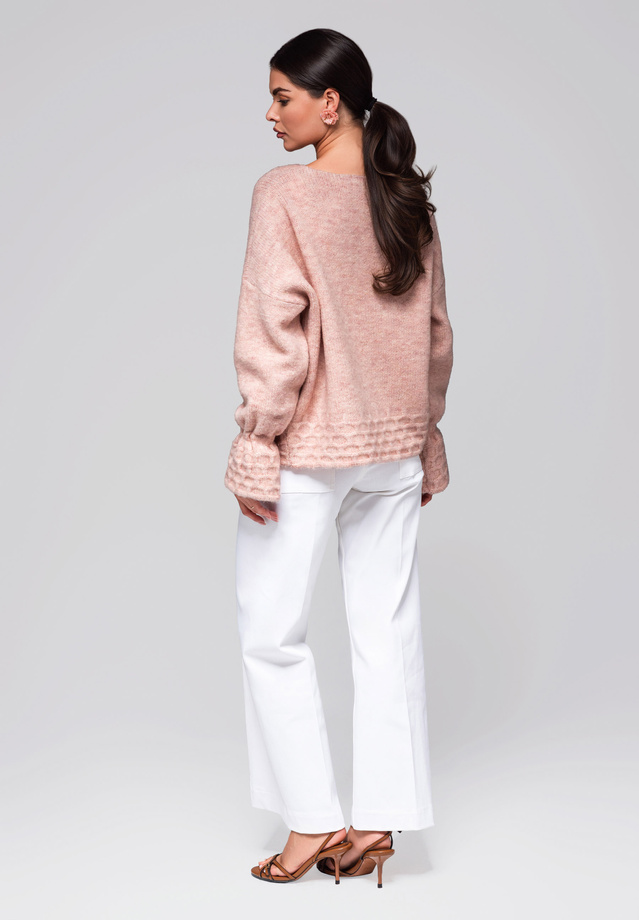 Women's sweater LW-SWCD-0103 - rose