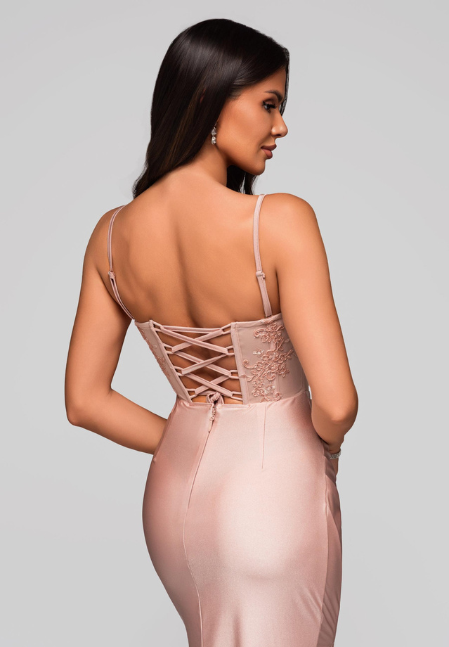 Evening dress LA-OM-DLR186 - pink