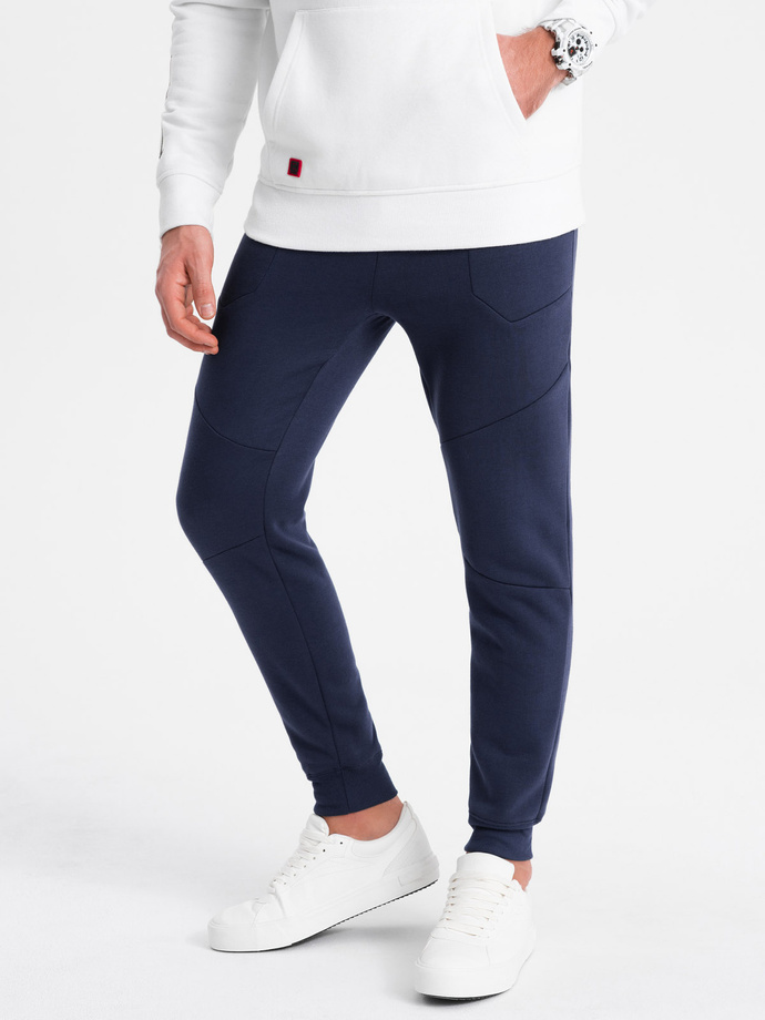 Men's sweatpants joggers - dark blue V4 OM-PASK-22FW-008