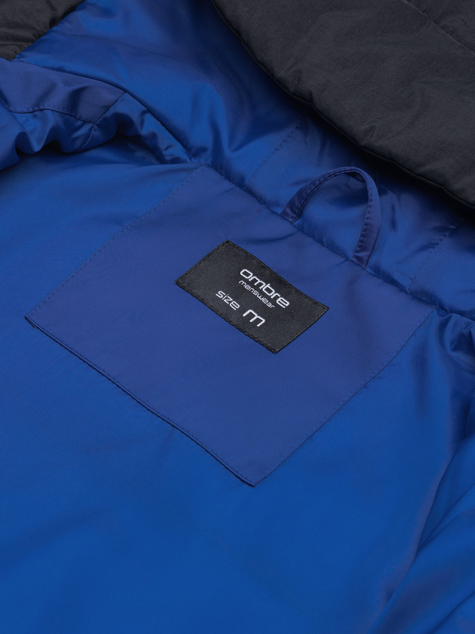 Men's winter jacket - blue C458