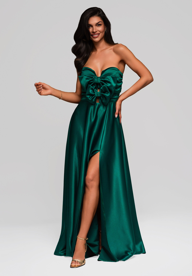 Evening dress LA-OM-DLR173 - bottle green