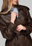 Women's LARICA trench coat with belt OW-COLC-0101 v2 - brown