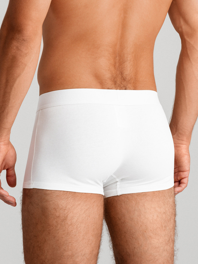 BASIC men's single color matching boxer shorts with elastane - 3 pack mix OM-UNBB-0106