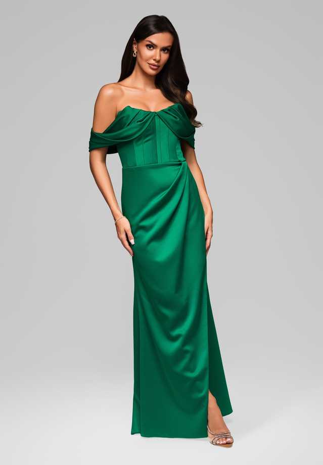 Evening dress LA-OM-DLR183 - green