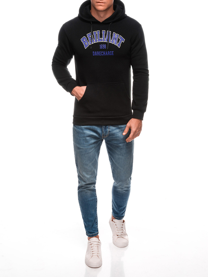 Men's hooded sweatshirt B1687 - black