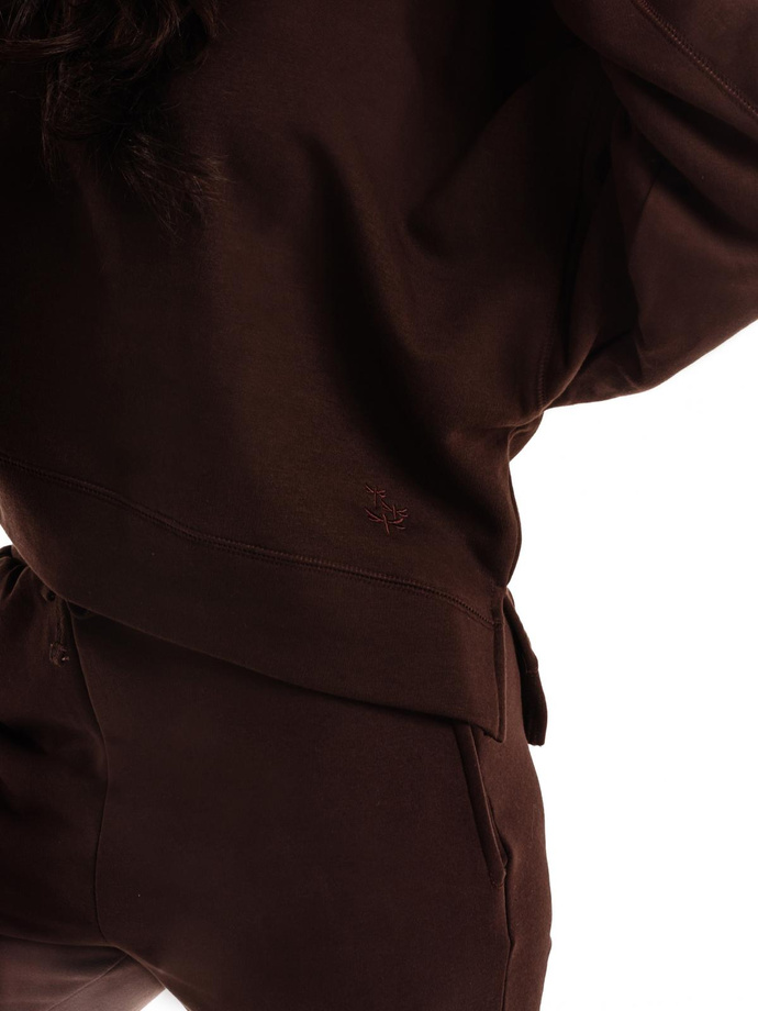 Women's sweatpants PLR265 - brown