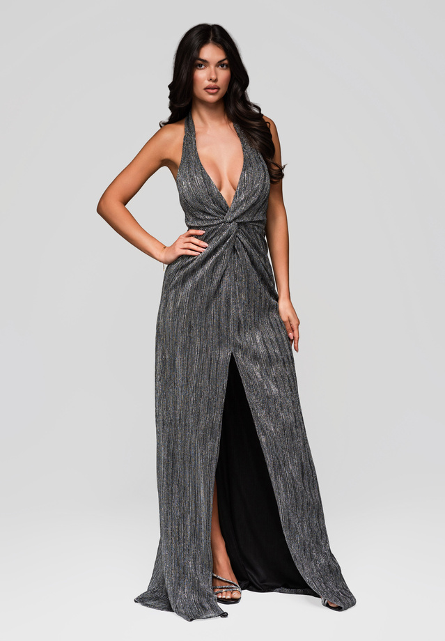 Evening dress LA-OM-DLR235 silver