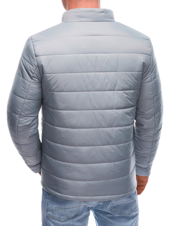 Men's mid-season quilted jacket C526 - grey