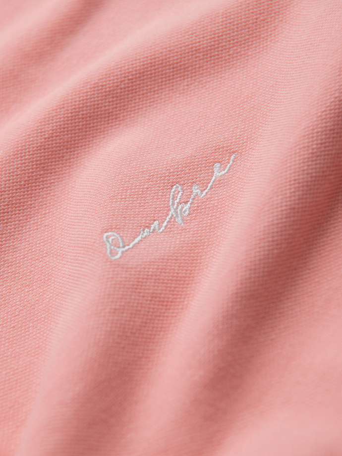 Cotton pique knit polo shirt - pink V5 OM-POSS-0103